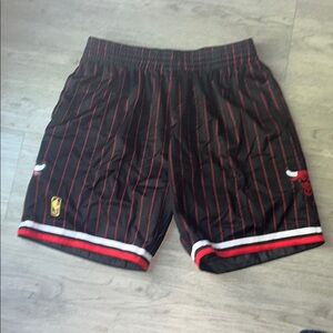 Men's Black Chicago Bulls Authentic Shorts